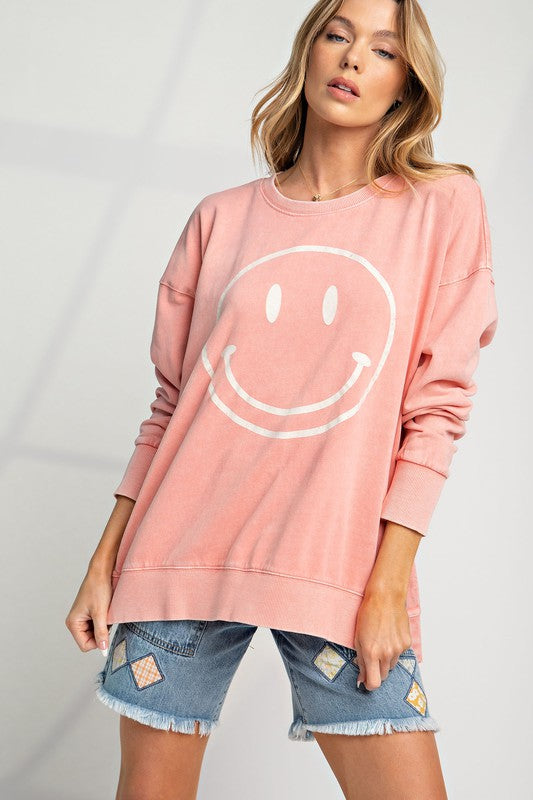 Smiley Face Crewneck Sweatshirt