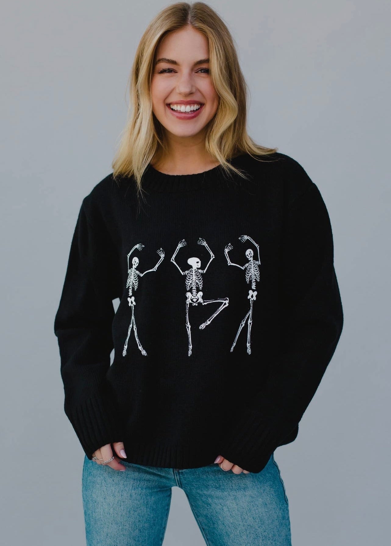 Dancing Skeletons Knit Sweater
