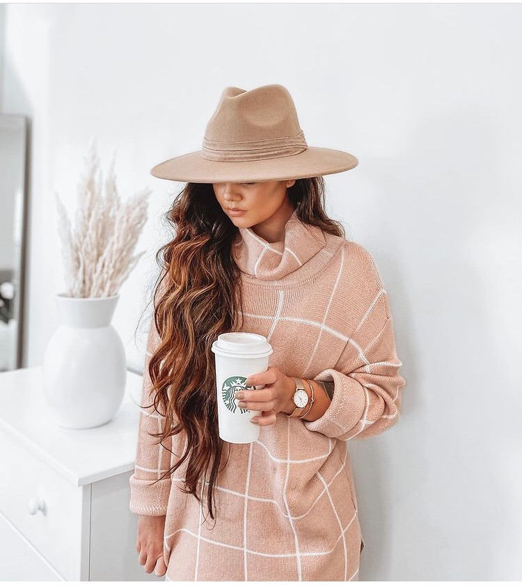 Claire Windowpane Plaid Sweater