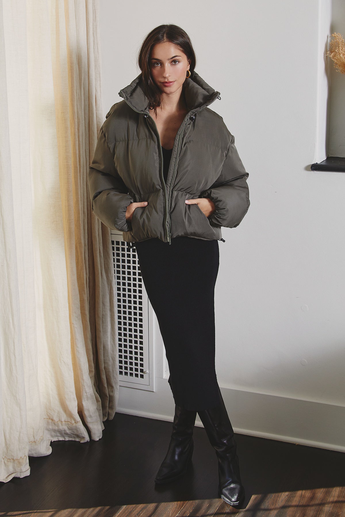 Cameron Stand-up Collar Puffer Jacket